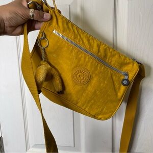 Kipling Mustard Yellow Everyday Use Crossbody Bag